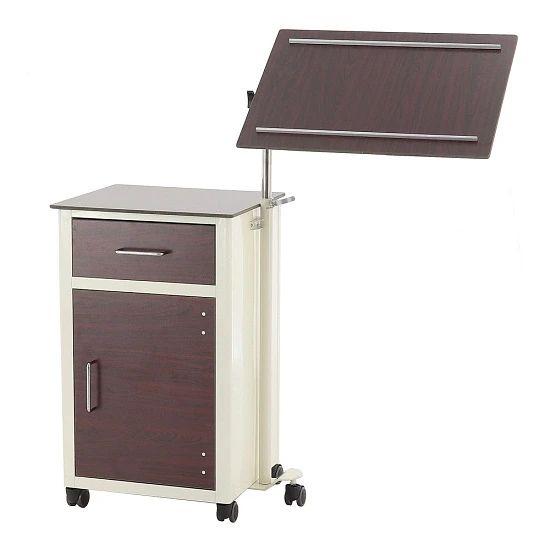 Тумбочка прикроватная из пластика с поворотной столешницей Мед-Мос ПТ-001 (BLZ030 ПТ-004Н)