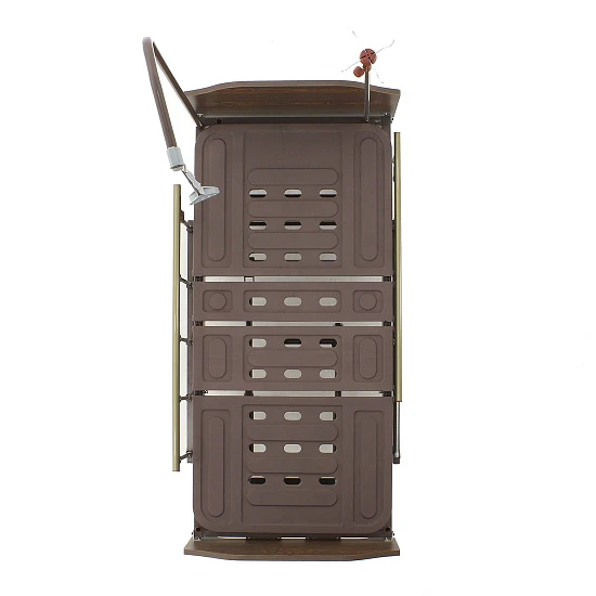 Кровать механическая Мед-Мос Е-8 (MM-2024Н-02) (2 функции) ЛДСП с полкой и обеденным столиком