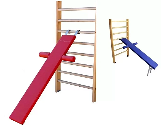 Тренажер-доска наклонная универсальная для шведской стенки