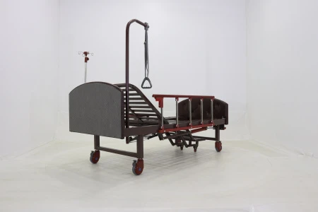 Кровать механическая с туалетным устройством и функцией «кардиокресло» Med-Mos YG-6 (MM-2124Н-11)