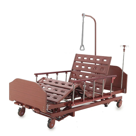 Кровать механическая Med-Mos E-31 (ММ-3024Н-00) (3 функции) с растоматом и полкой