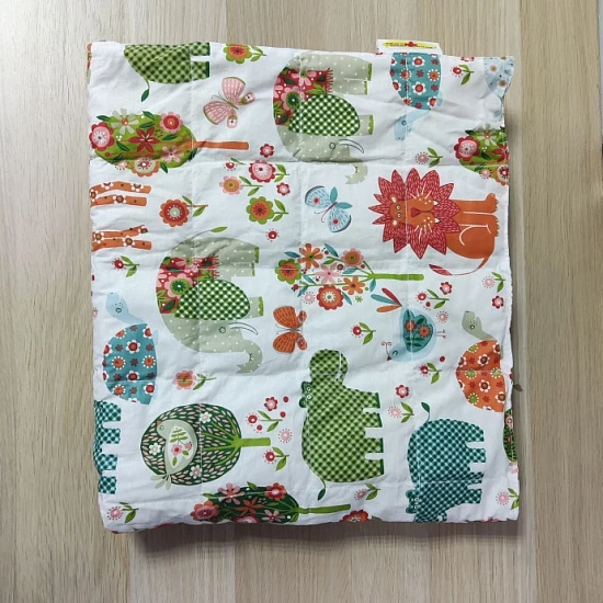 Утяжеленный плед без рюш "Зоосад/Лютики" 90*120 вес ОМТ-17.З