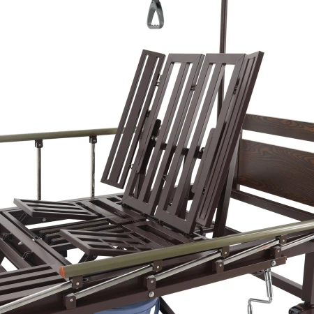 Кровать механическая Med-Mos YG-5 (РМ-5624Н-05) ЛДСП с боковым переворачиванием, туалетным устройством и функцией «кардиокресло»