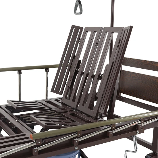 Кровать механическая Med-Mos YG-5 (РМ-5624Н-05) ЛДСП с боковым переворачиванием, туалетным устройством и функцией «кардиокресло»