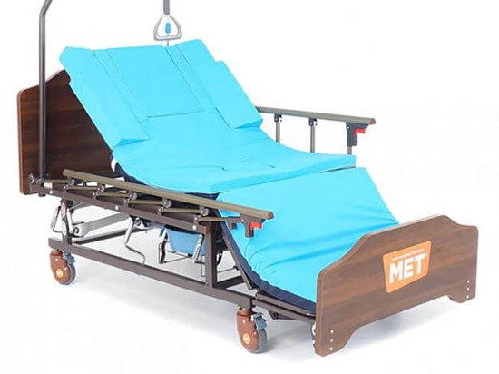 Кровать механическая с переворотом, с левым туал/уст (ложе 195*90) (с матрасом) REMEKS