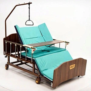 Кровать механическая с переворотом, т/у, матрасом и со столиком BLY-1 (REMEKS XL) (120см)