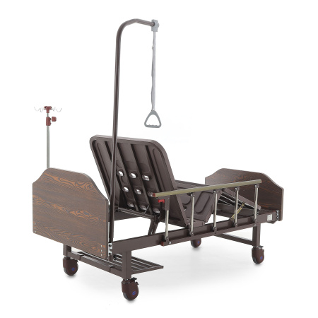 Кровать механическая Мед-Мос Е-8 (MM-2024Н-02) (2 функции) ЛДСП с полкой и обеденным столиком