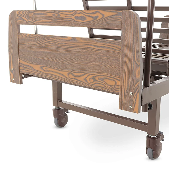 Кровать механическая Med-Mos YG-6 (ММ-2624Н-06/2124Н-04) ЛДСП с туалетным устройством и судном с крышкой, функцией «кардиокресло», в комплекте с матрасом