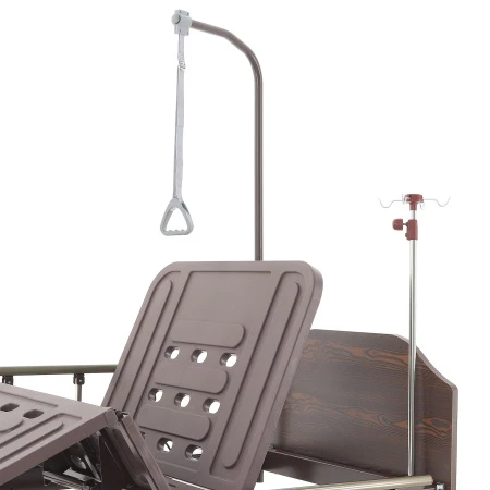 Кровать механическая Мед-Мос Е-8 (MM-2024Н-02) (2 функции) ЛДСП с полкой и обеденным столиком