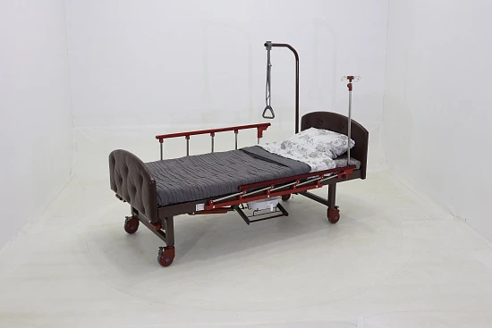 Кровать механическая с туалетным устройством и функцией «кардиокресло» Med-Mos YG-6 (MM-2124Н-11)