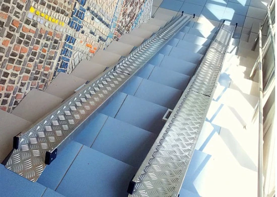 Телескопический (переносной) пандус инвалидный 2 секционный