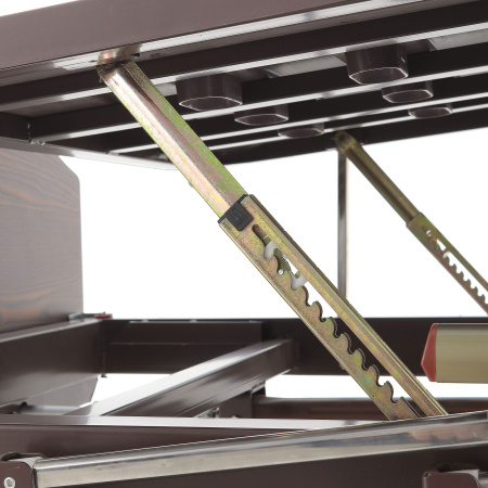 Кровать механическая Мед-Мос Е-8 (MM-2024Н-02) (2 функции) ЛДСП с полкой и обеденным столиком