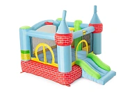 Средний надувной батут с горкой 