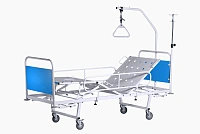 Кровать медицинская функциональная трехсекционная КМФ3-01 (со съемной колесной парой)