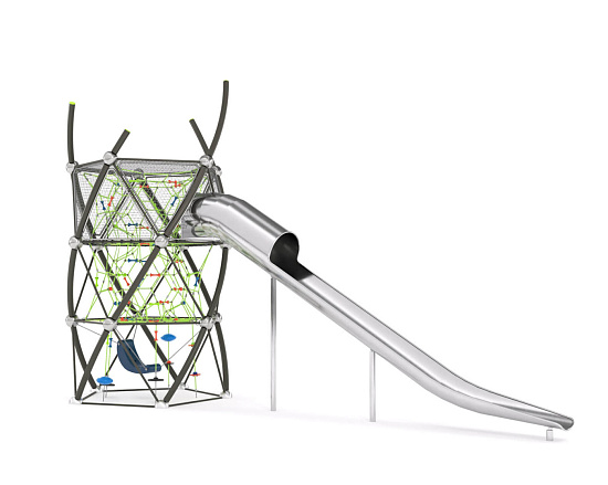 Игровая канатная башня с горкой Шелби арт. SHLP-01.11