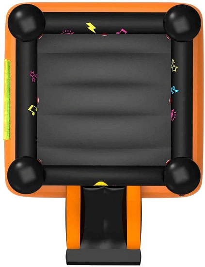 Интерактивный надувной Батут HAPPY HOP с горкой «Рок-н-ролл»