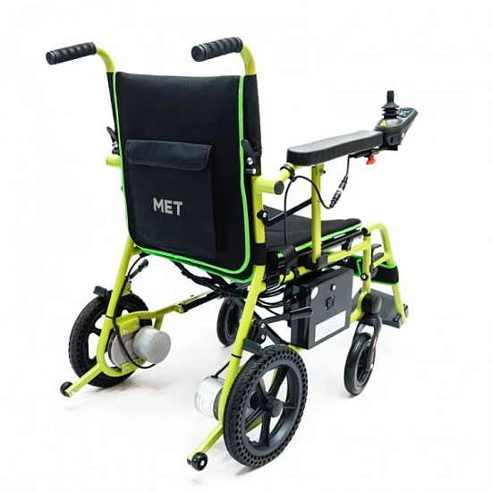 Суперлегкая электроколяска MET Compact 15 с пультом ДУ для сопровождающих лиц