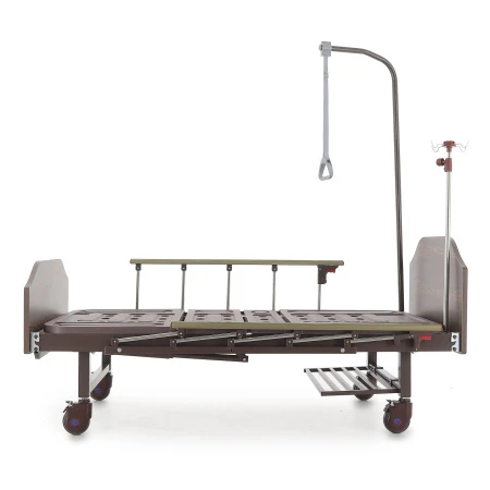 Кровать механическая Мед-Мос Е-8 (MM-2024Н-02) (2 функции) ЛДСП с полкой и обеденным столиком