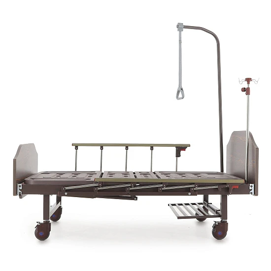 Кровать механическая Мед-Мос Е-8 (MM-2024Н-02) (2 функции) ЛДСП с полкой и обеденным столиком