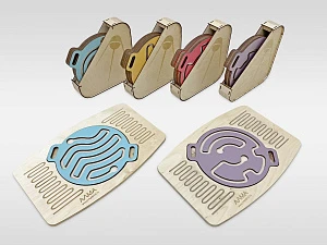 Набор комплектов из 4-х ручных балансиров и 2-х платформ для детей «Балу» АЛМА