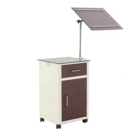 Тумбочка прикроватная из пластика с поворотной столешницей Мед-Мос ПТ-001 (BLZ030 ПТ-004Н)