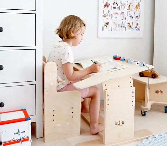 Растущий Стол и Стул Little Sweet Lemon