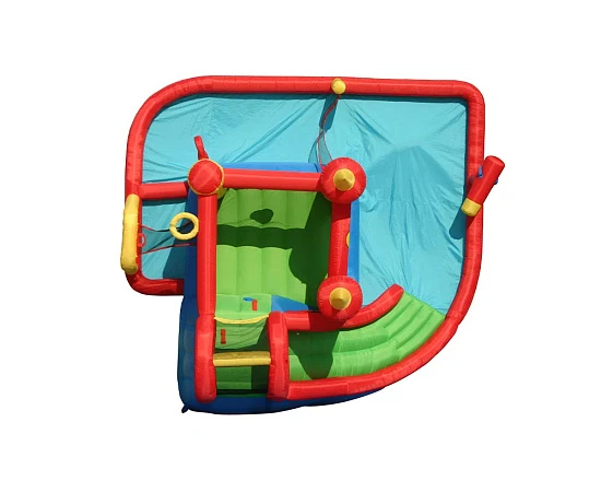 Надувной батут и водная горка «Супер скольжение»