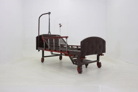 Кровать механическая с туалетным устройством и функцией «кардиокресло» Med-Mos YG-6 (MM-2124Н-11)