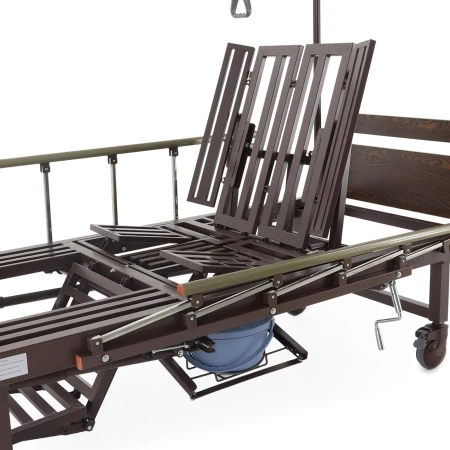 Кровать механическая Med-Mos YG-5 (РМ-5624Н-05) ЛДСП с боковым переворачиванием, туалетным устройством и функцией «кардиокресло»