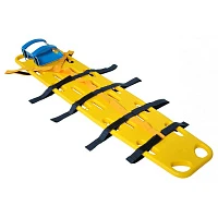 Спинная доска в комплекте с головным иммобилайзером и паук ремнями Мед-Мос YDC-7A3