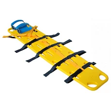 Спинная доска в комплекте с головным иммобилайзером и паук ремнями Мед-Мос YDC-7A3