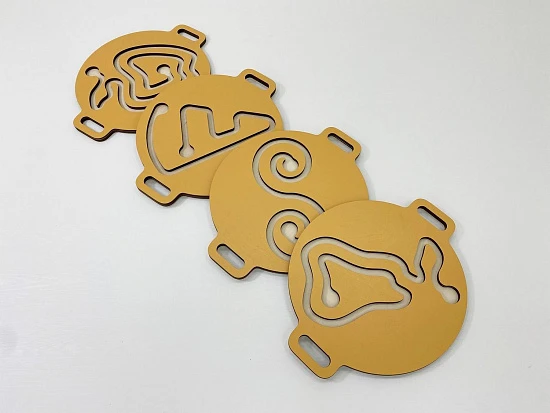 Набор комплектов из 4-х ручных балансиров и 2-х платформ для детей «Балу» АЛМА