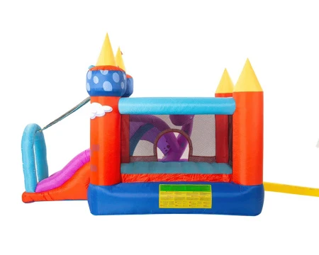 Большой надувной батут с горкой «Дракоша» 9022