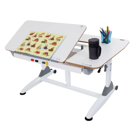 Парта-трансформер TCT Nanotec G6C+S с газ-лифтом белый