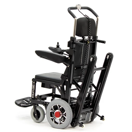 Кресло-коляска с электроприводом и лестничным подъемником MET LIFTER 2