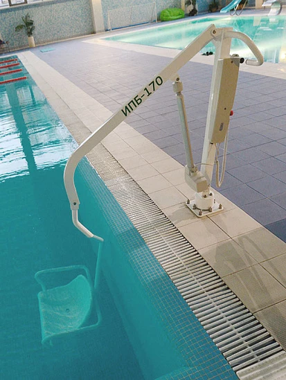 Подъемник для бассейна Енисей ИПБ-170Э (с электроприводом LINAK и аккумулятором)